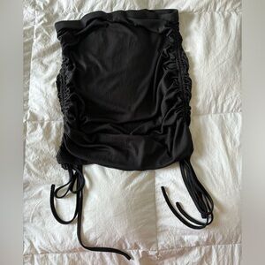 Shein Black Ruched Skirt Size Large NWT (Shein doesn’t include actual)